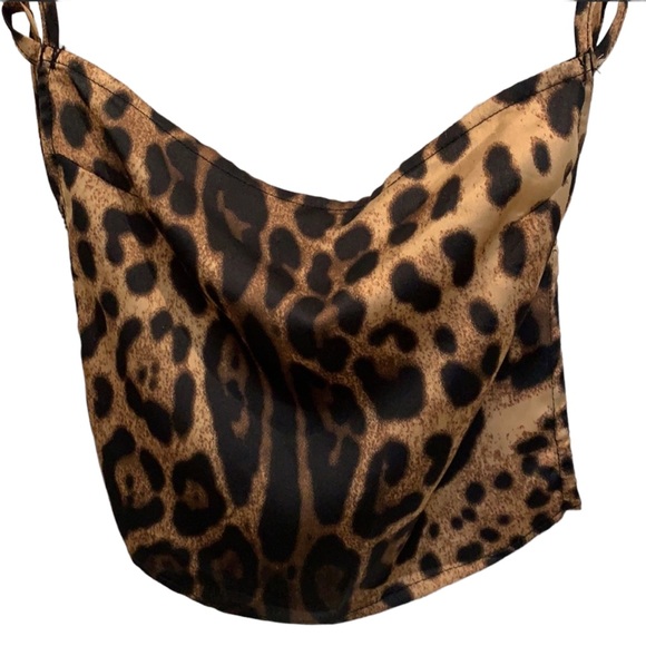 Splash of Leopard 🐆 Verge Girl Cheetah Crop Top - Picture 3 of 8
